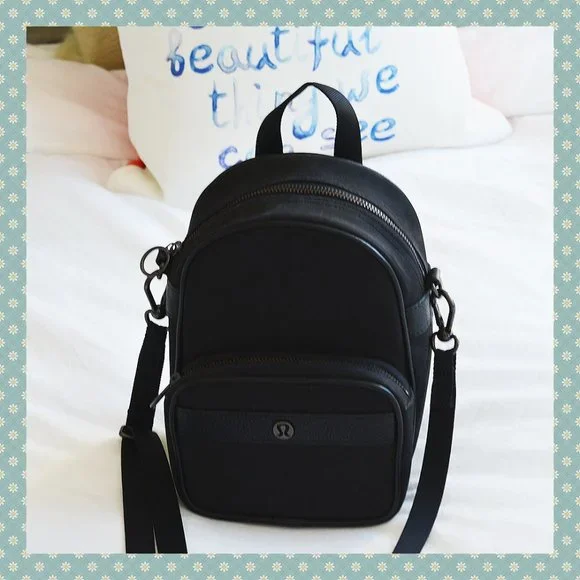 lululemon athletica, Bags, Lululemon Now And Always Convertible Mini  Backpack In Black